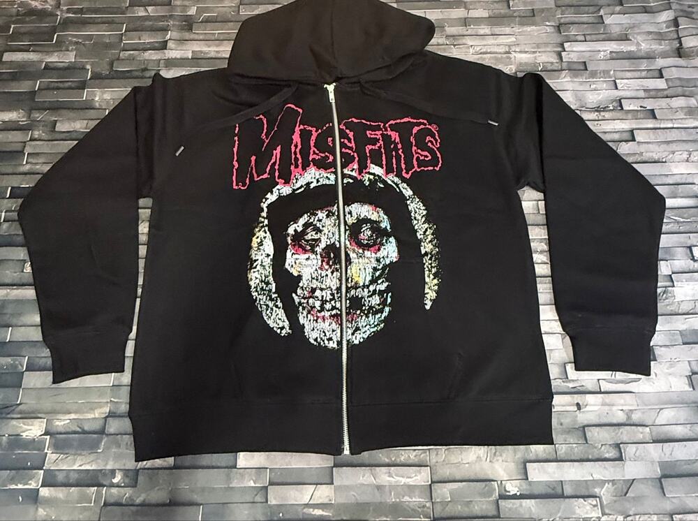 Misfits Band Zip Hoodie W/Back Hit